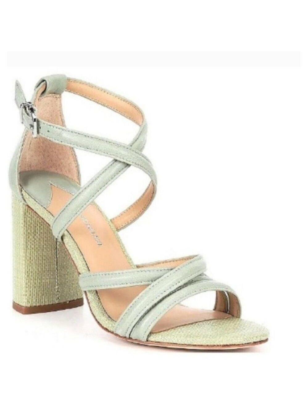 Antonio Melani Gemy Strappy Leather Sandals Mint Green Size 6M